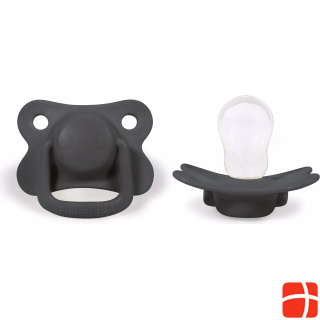 Filibabba Pacifiers 2-pack - Stone grey +6 months