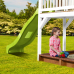 Axi Liam Playhouse Brown / White - Lime Green Slide