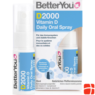 Betteryou D2000 vitamin D oral spray 15 ml