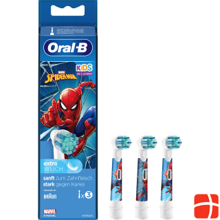 Oral-B Kids 3 Brush heads for Electric Tootbrush Spiderman