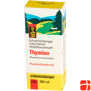 Schoenenberger Thyme medicinal plant juice juice