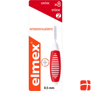Elmex Interdental brushes 0.5mm Red (8 pcs)