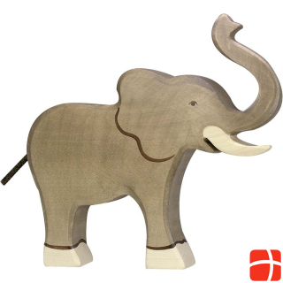 Holztiger Elephant, trunk high
