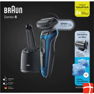 Braun Series 6 60-B7200cc Electric Shaver - Cleaning Station, Precision Trimmer