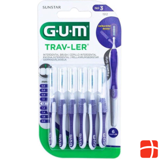 GUM Interdental brushes Trav-Ler 1.2 mm purple 6 pieces