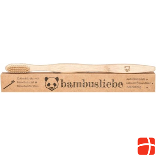 Bambusliebe Zahnbürste mit Bambusstil & Bambusborsten Weich
