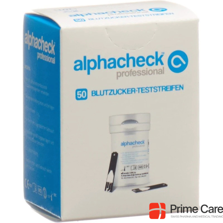 Alphacheck professional blood glucose test strips