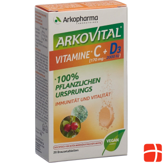 Arkopharma Vitamin C + D3 Brausetabl