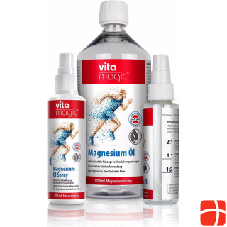 Zechstein vitamagic magnesium oil set spray refill bottle 1 lt + empty bottle 100ml oil