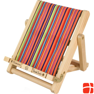 Книжный стул в полоску средней длины разноцветный