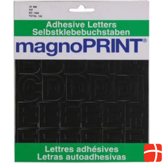 Magnoprint Letters self-adhesive 30mm black A-Z