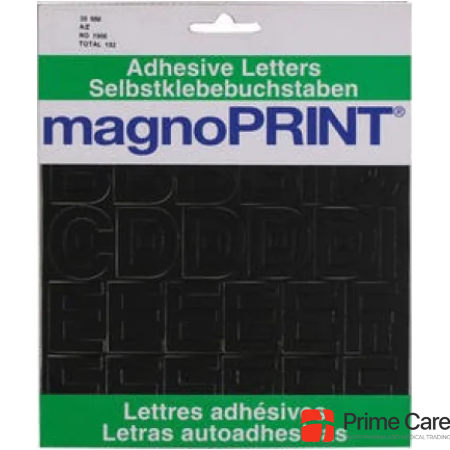 Magnoprint Letters self-adhesive 30mm black A-Z