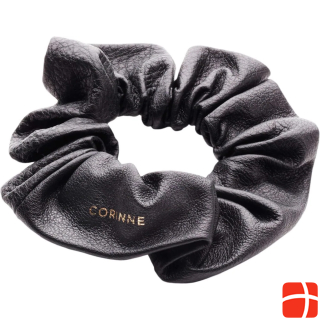 Corinne World - Leather Schrunchie Black