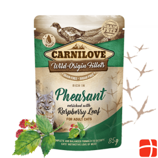Carnilove Cat Adult Pouch Ragout Pheasant & Raspberry Leaves
