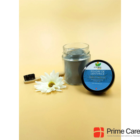 Curenat Toothpaste Powder Activated Charcoal and Spearmint Plv