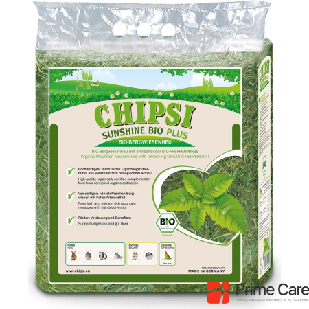Chipsi Sunshine BIO mountain meadow hay with peppermint