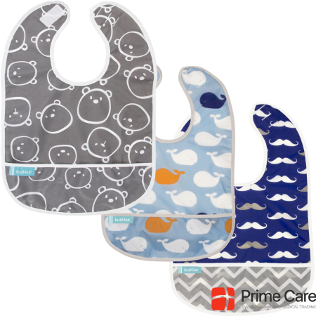 Kushies CleanBib without sleeves 3 pack