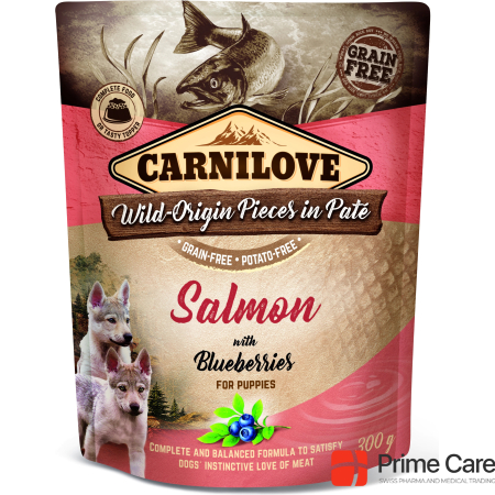 Carnilove Salmon with blueberries, for puppies Wet