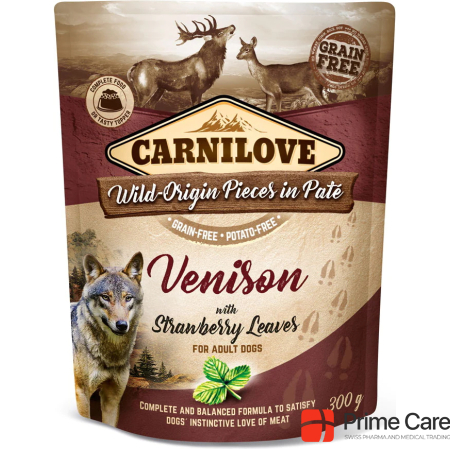 Carnilove Deer with strawberry leaves Wet