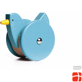 Баджо деревянная игрушка-тягач для двигательной активности игрушка подпрыгивающая курица синяя