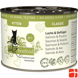 Catz Finefood Kitten No.5 Salmon & Poultry