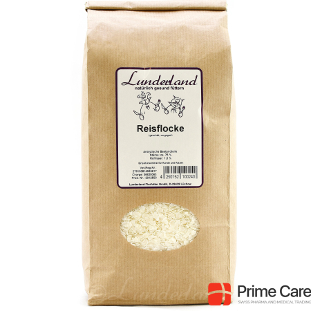 Lunderland Cereal rice flake precooked, peeled