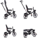 Byox Tricycle seat 3 in 1 seat swivel