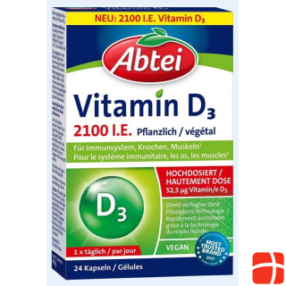 Abtei Vitamin D3 vegetable caps