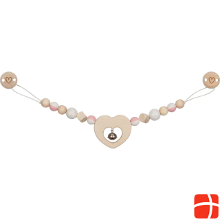 Goki Baby carriage chain heart with clips
