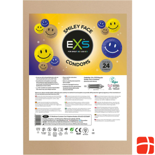 Pipedream Exs Smiley Face Condoms - 24 pack