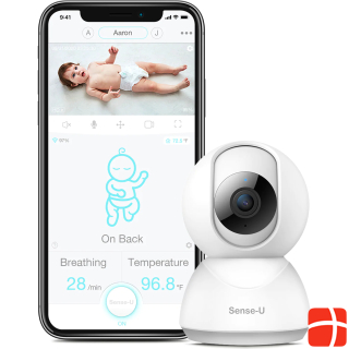 Sense-U Video Baby Monitor Pan-Tilt-Zoom