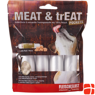 Fleischeslust Treats Meat & Treat Pockets Horse, 4 x 40 г