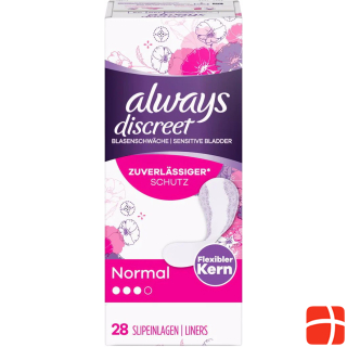 Always Discreet Incontinence Pantyliner Normal