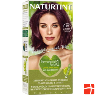 Naturtint Permanent hair color gel 4M chestnut mahogany brown without ammonia