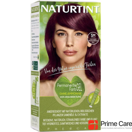 Naturtint Permanent Hair Color Gel 5M Chestnut Mahogany Brown Light Without Ammonia
