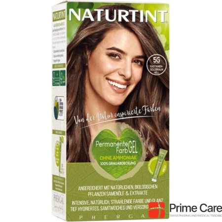 Naturtint Permanent Hair Color Gel 5G Chestnut Golden Brown Light Without Ammonia