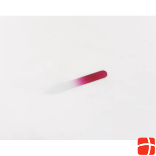 Стеклянная пилочка для ногтей FINigrana 90мм красная
