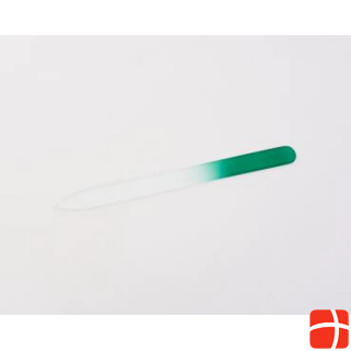 Стеклянная пилочка для ногтей FINigrana 140мм зеленая
