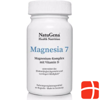 NatuGena Magnesia7, Megnesium-Komplex plus Vitamin-D, 90 Kapseln