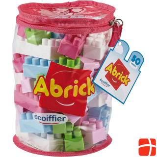 Abrick Building blocks in pink storage bag