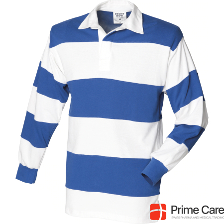 Front Row Rugby Polo Shirt Long Sleeve Striped