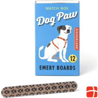 Kikkerland Nail file Dog Paw Match Box Emery Boards 12 pieces