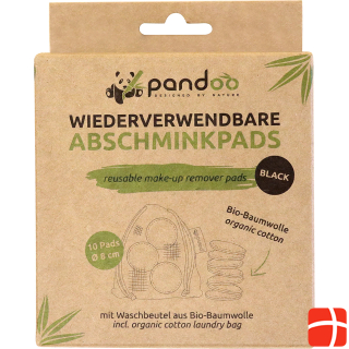 Подушечки для снятия макияжа Pandoo Bio-BW черные 10 шт.