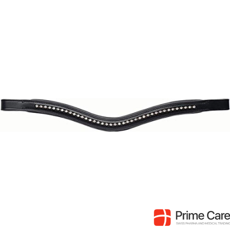 Kincade Curved Diamante Leather Browband