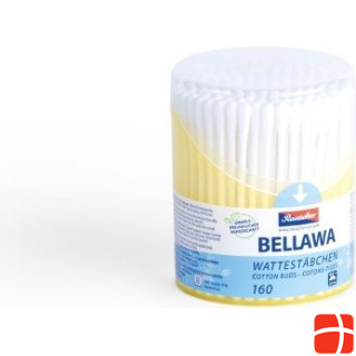 Ватные палочки Bellawa в круглой упаковке.