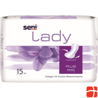 Seni Lady Plus insert breathable anatomical 20.5x42cm 6 drops