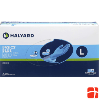 Halyard Nitrile Basic Disposable Gloves Pluck Box Size L