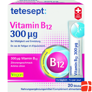 Tetesept Vitamin B12 300 mcg 20 Sticks