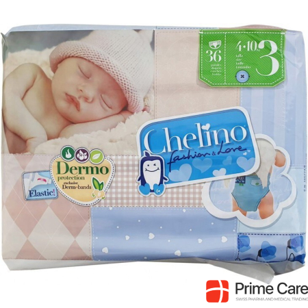 Chelino fashion & love diapers size 3 4-10kg (36 pcs)