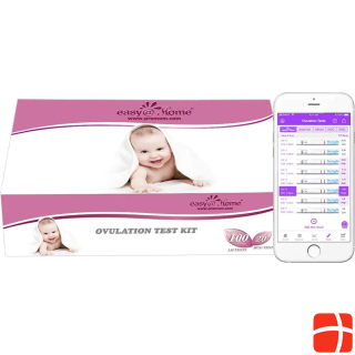 Premom Easy@Home 100 Ovulation(LH) and 20 Pregnancy(HCG) Test Strips Combo Kit